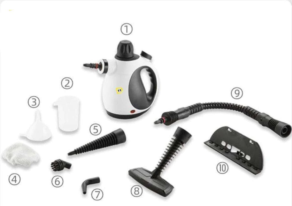 Handheld Steam Cleaner With 12 Accessories - Multipurpose Steamer Ideal for Home